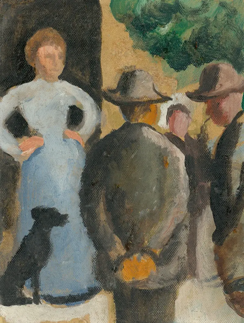Lidé na ulici, 1909, August Macke