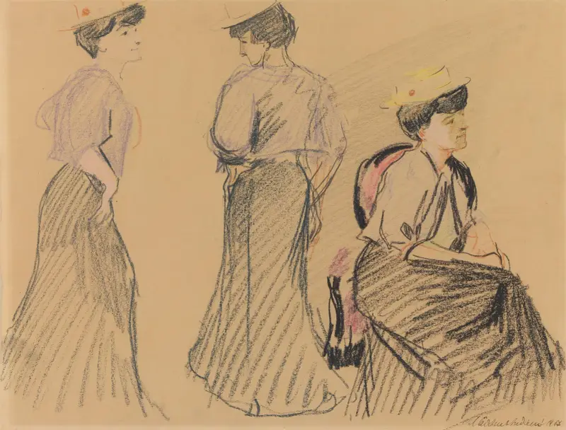 Mädchenstudien I von August Macke