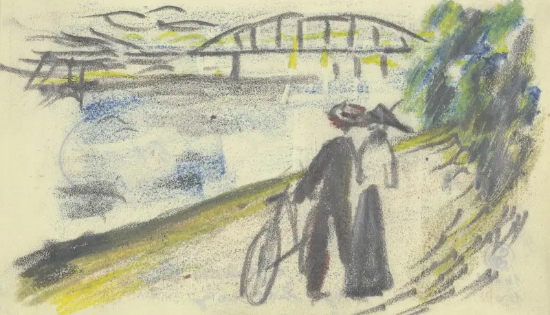 Cesta u Rýna, August Macke