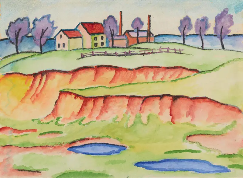 Pískoviště, August Macke