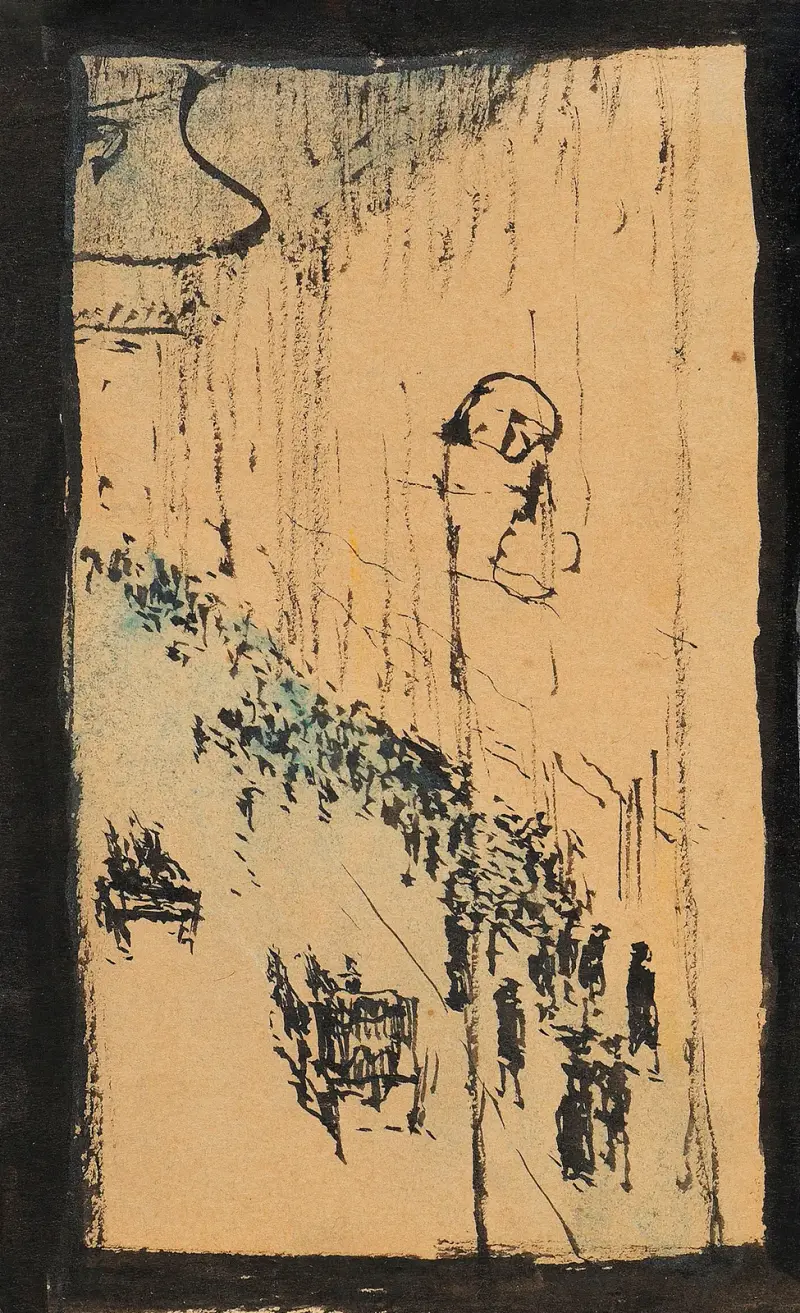Straße in Paris von August Macke