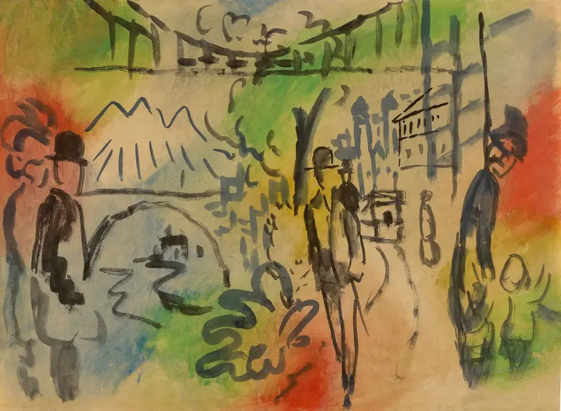 Nábřežní promenáda, August Macke