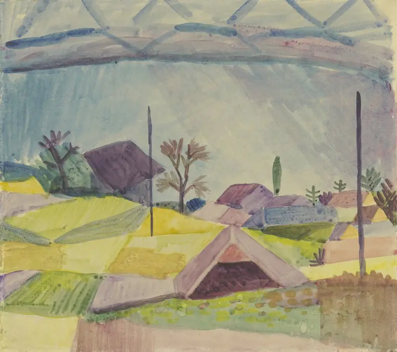 View of Hilterfingen av August Macke