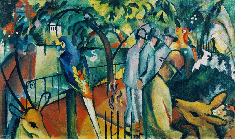 Ogród zoologiczny I, August Macke