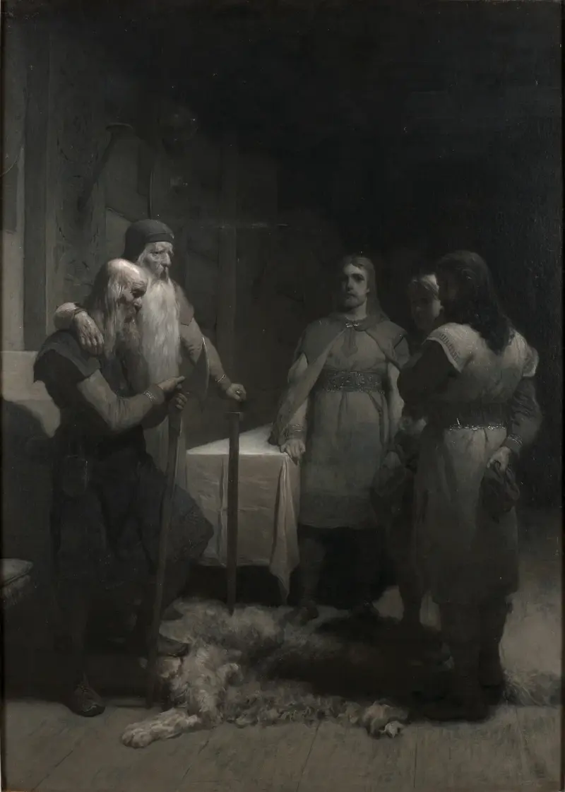 Král Bele a Torsten Vikingsson, August Malmström
