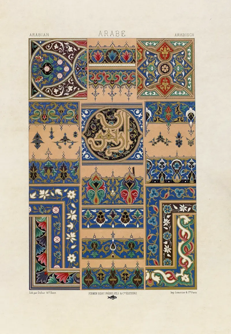 Arabe 3 von Auguste Racinet