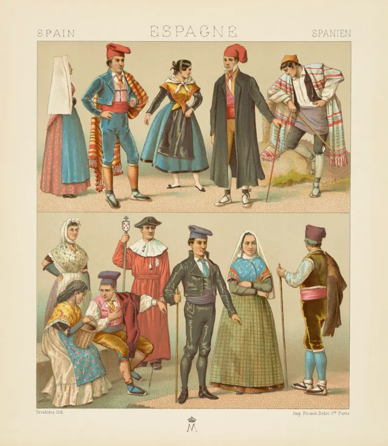 Catalans et Aragonais av Auguste Racinet