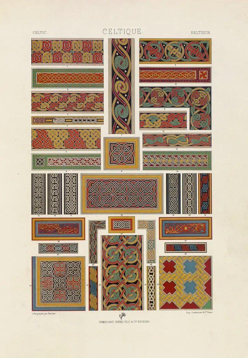 Keltische Kunst von Auguste Racinet