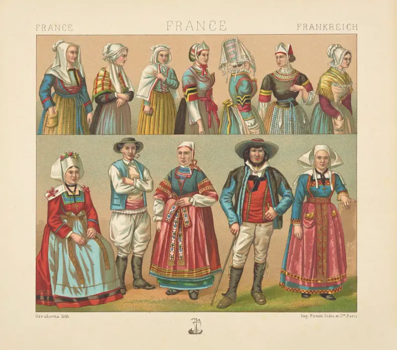 Costumes Bretons av Auguste Racinet