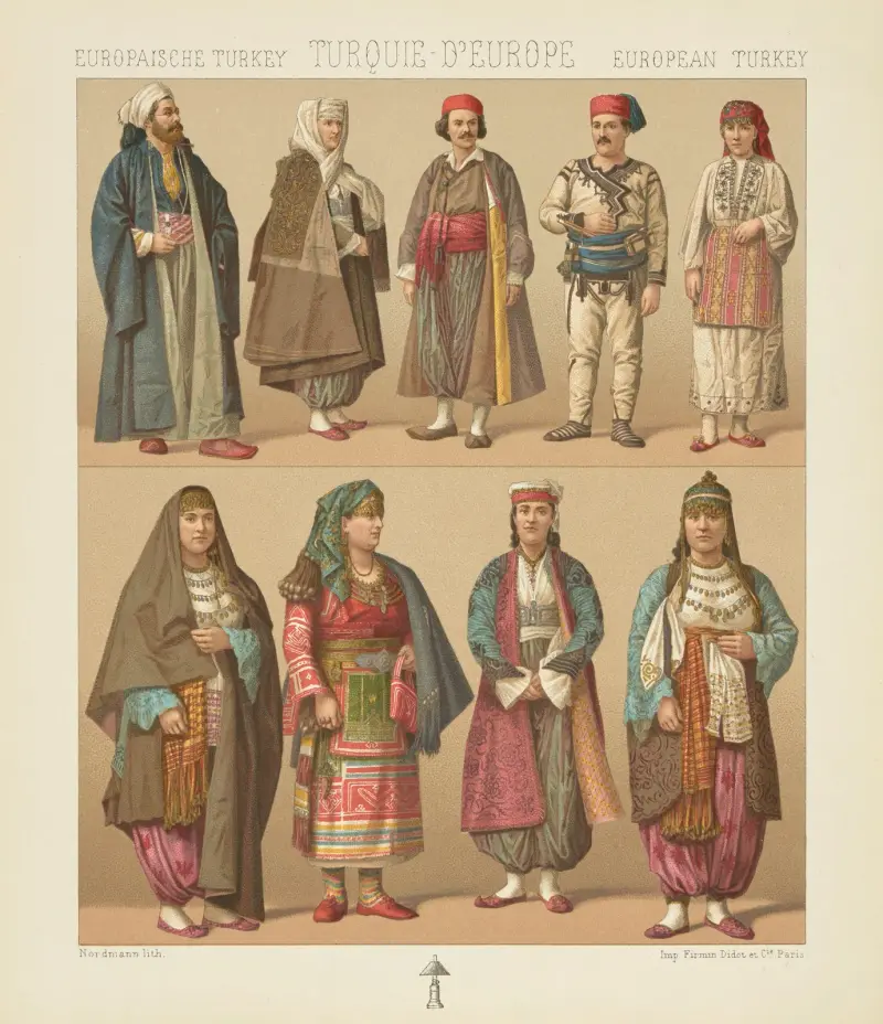 Alltägliche Trachten von Auguste Racinet