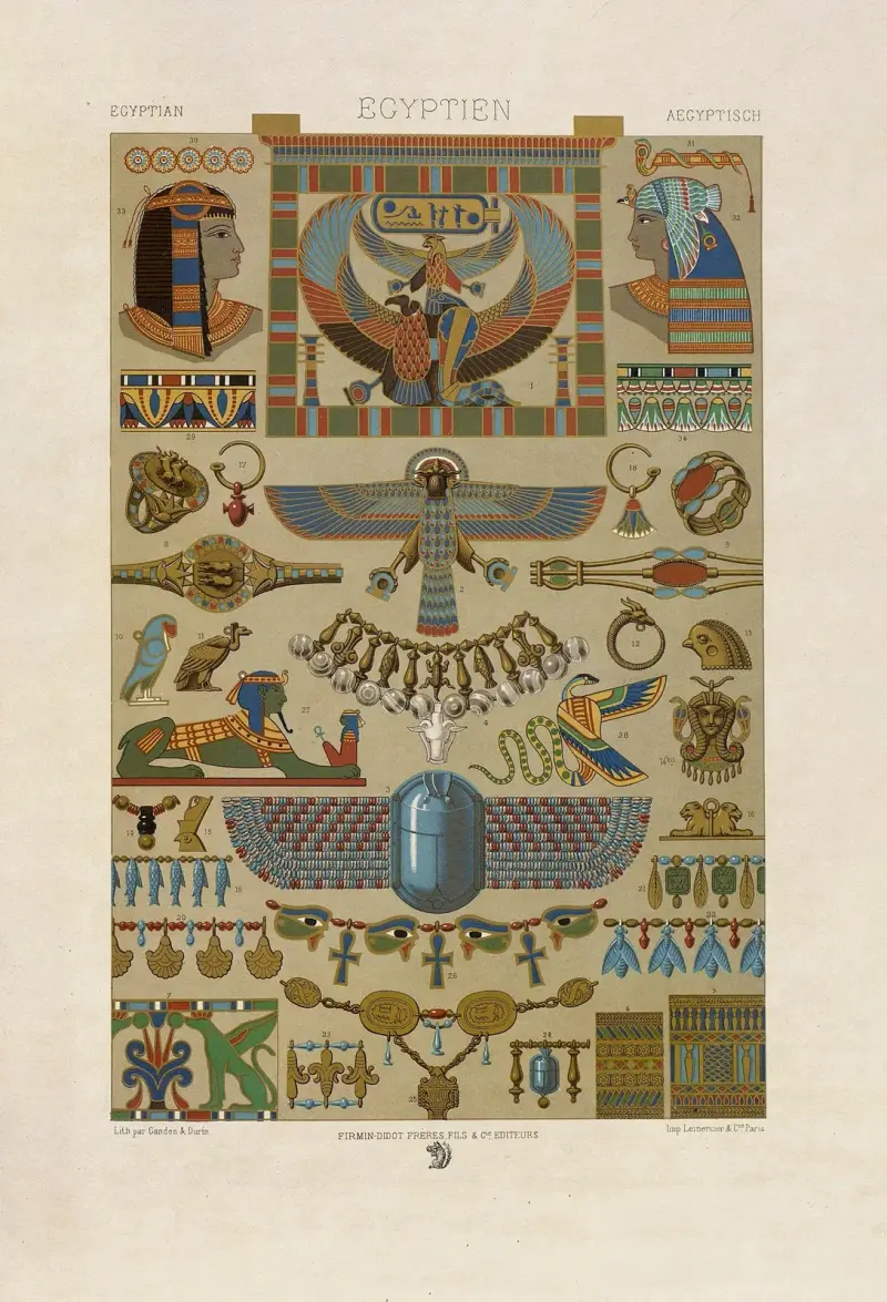 Ägypter 2 von Auguste Racinet