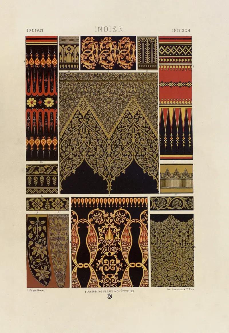 Indien 2 von Auguste Racinet