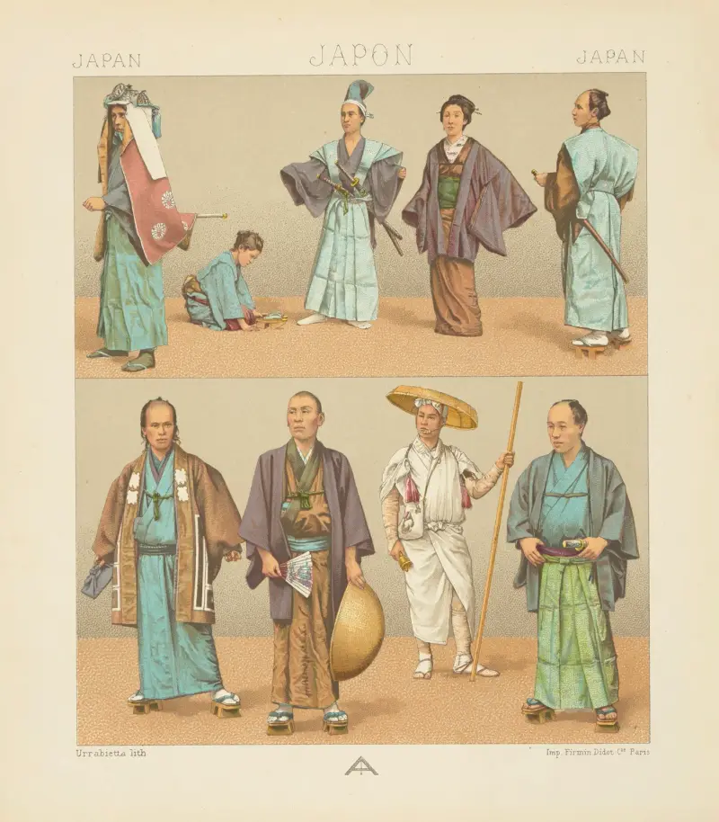 Japonais des diverses castes av Auguste Racinet