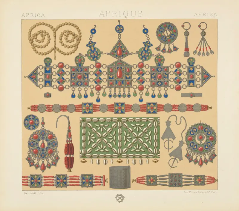 Les bijoux de la Kabylie av Auguste Racinet