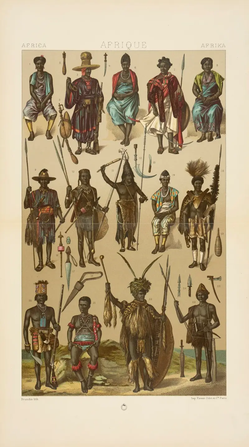 Les noirs, Auguste Racinet