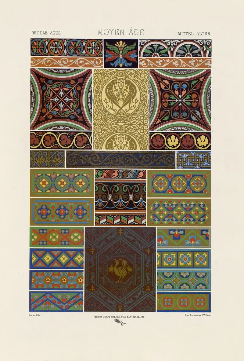 Mittelalter 5 von Auguste Racinet