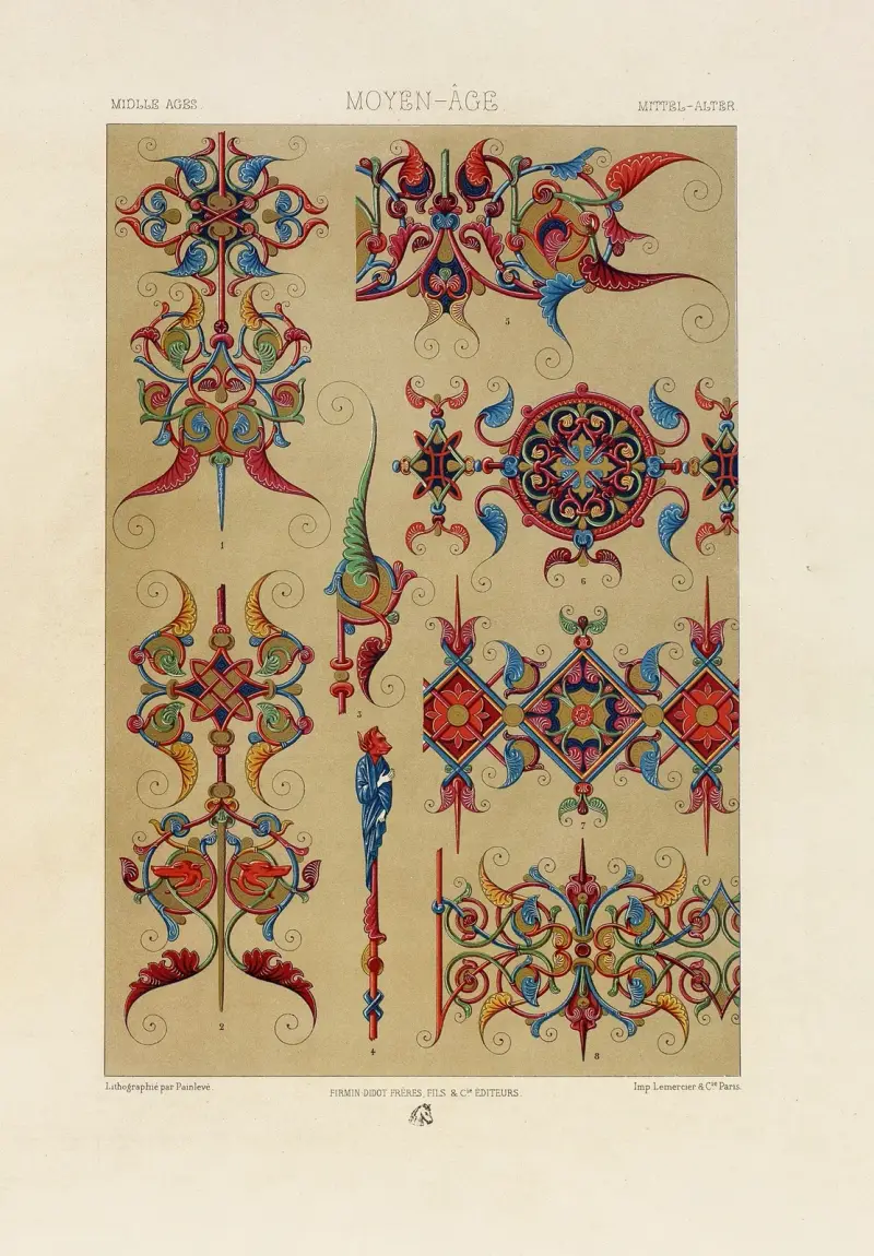 Średniowiecze 6, Auguste Racinet