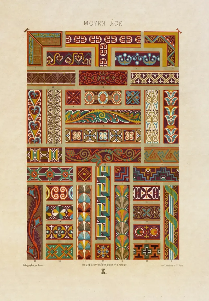 Mittelalter von Auguste Racinet