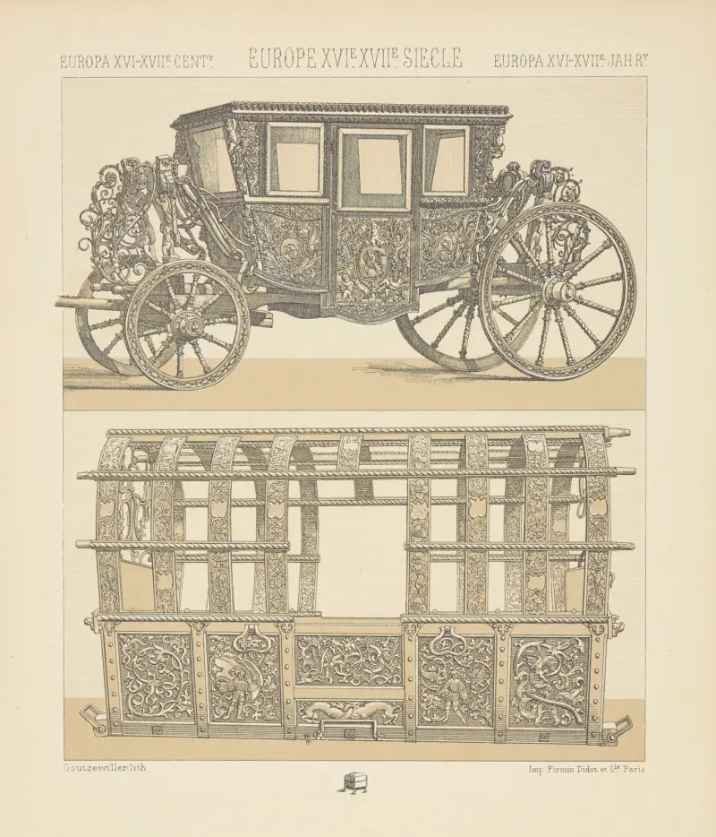 Moyens de transport – les carrosses av Auguste Racinet
