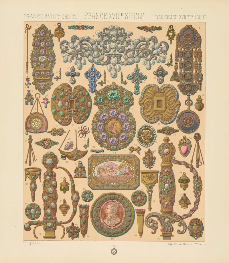 Objets de parure, la joaillerie von Auguste Racinet