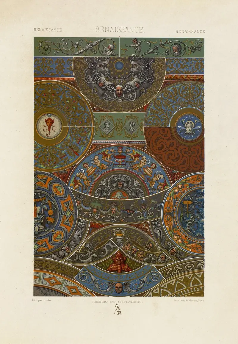 Renaissance 9 von Auguste Racinet