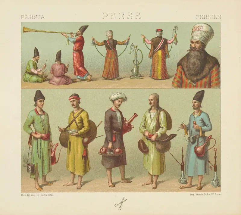 Service du shah – industries populaires av Auguste Racinet