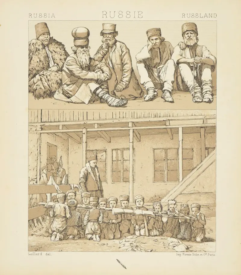 Typer och dräkter från de folkliga klasserna av Auguste Racinet