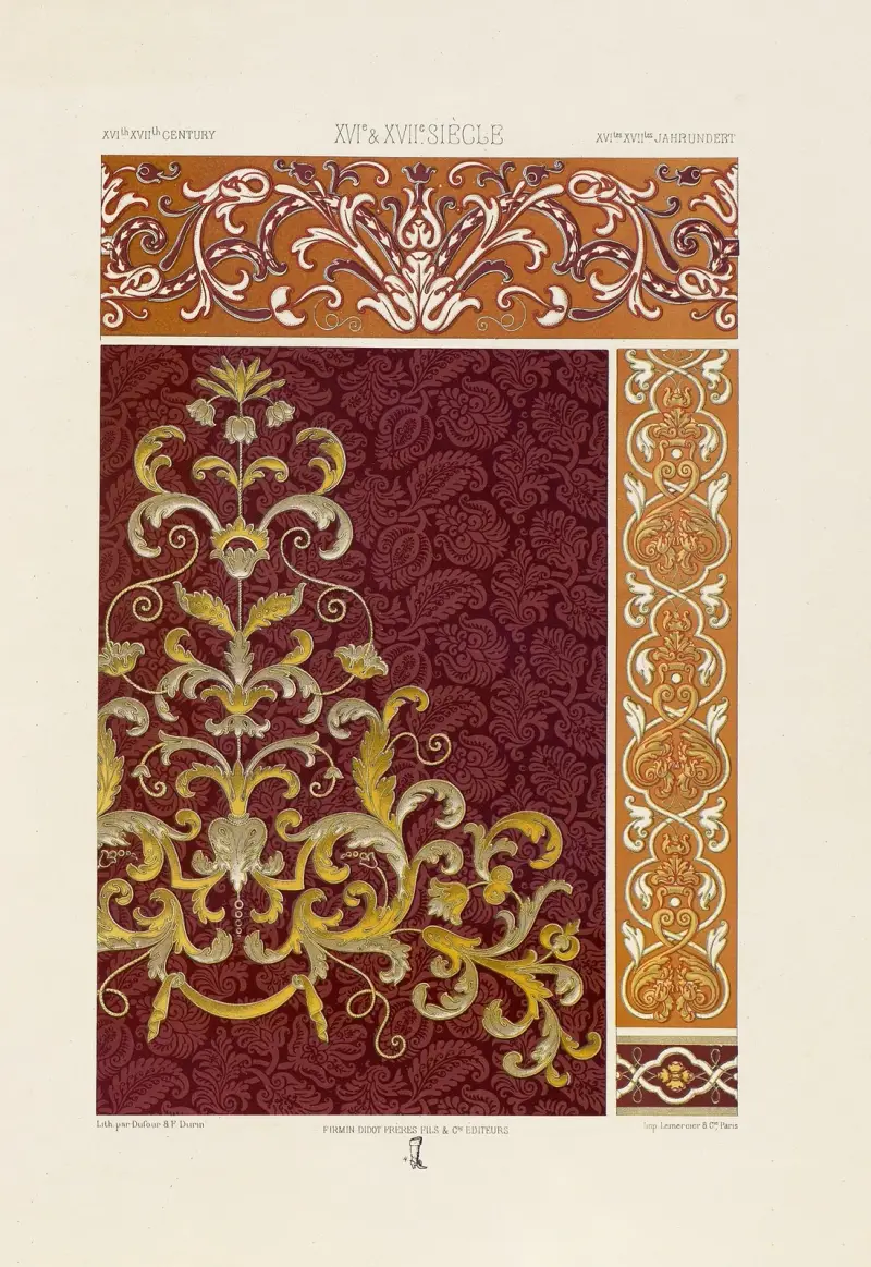 XVI et XVII Siecle 3 av Auguste Racinet