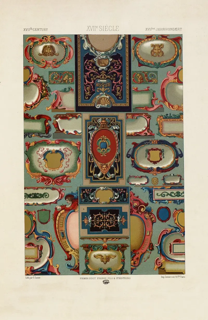 XVII Siecle 4 av Auguste Racinet