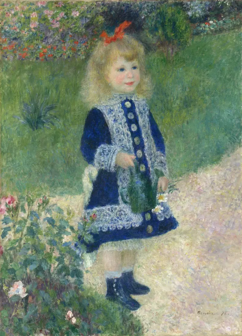 A Girl with a Watering Can av Pierre-Auguste Renoir