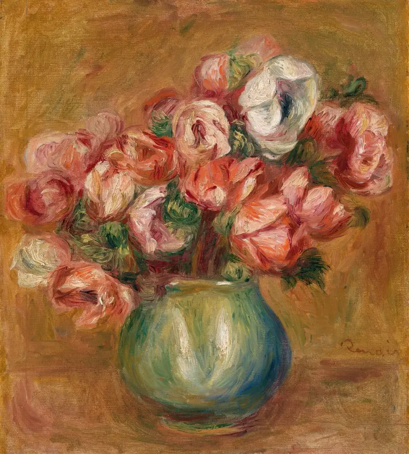 Anemonen, 1907 von Pierre-Auguste Renoir