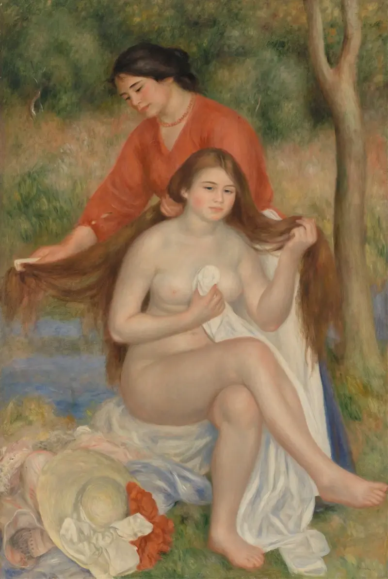 Die Toilette der Badenden von Pierre-Auguste Renoir