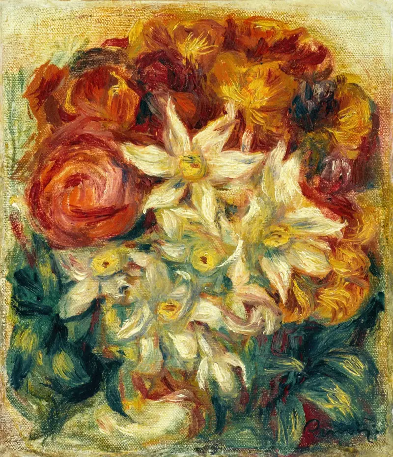 Strauß mit Narzissen und Rosen von Pierre-Auguste Renoir