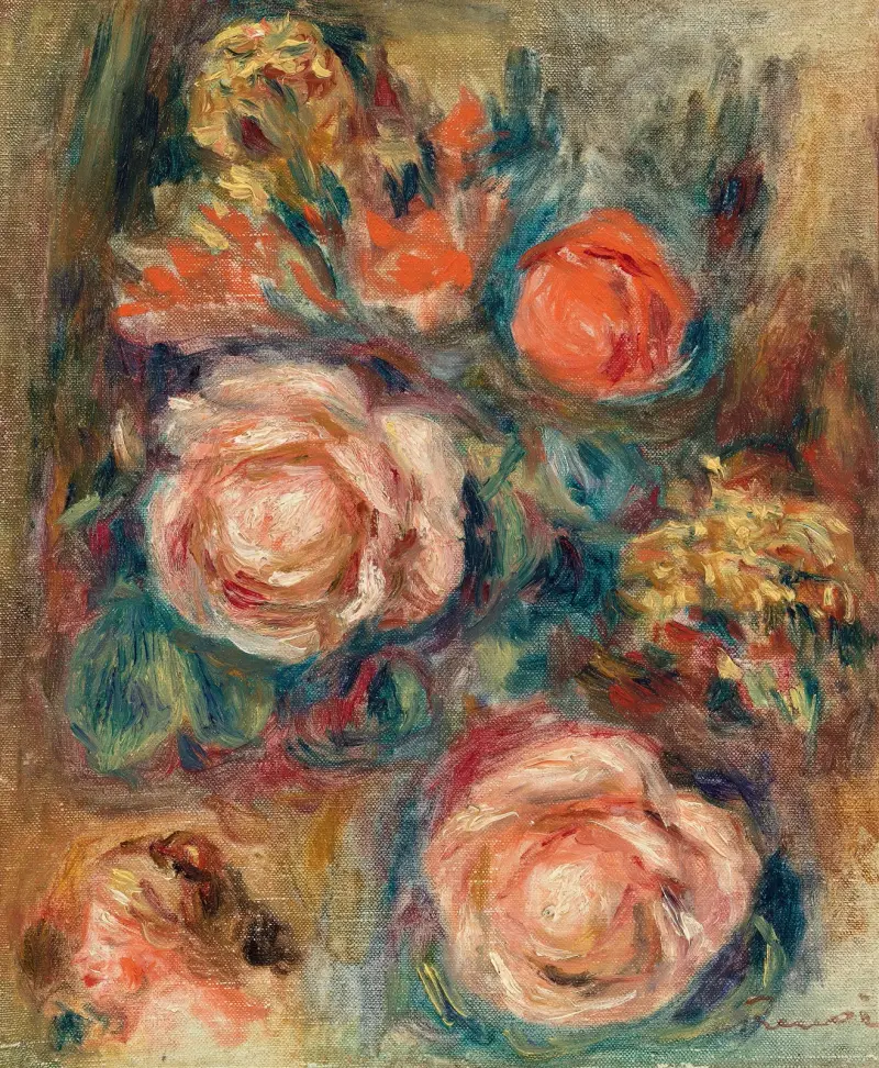 Bouquet of Roses (Bouquet de roses) av Pierre-Auguste Renoir