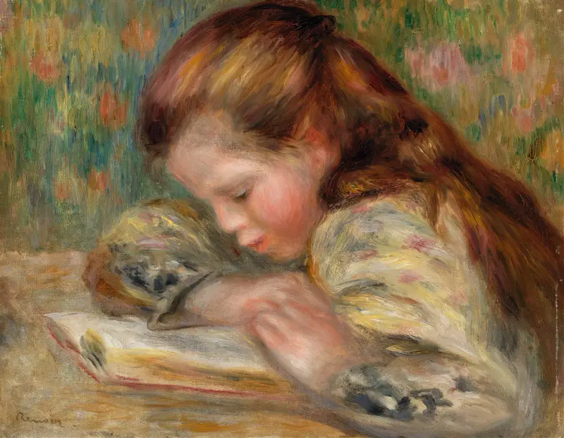 Dziecko czytające, Pierre-Auguste Renoir