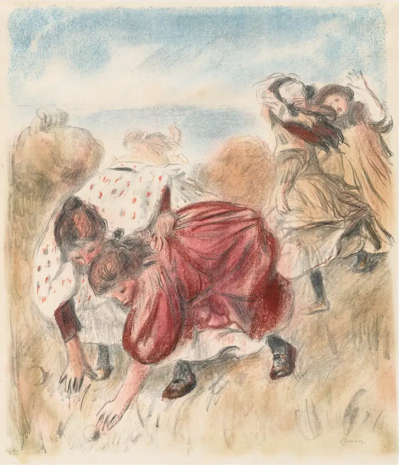 Kinder beim Ballspiel von Pierre-Auguste Renoir