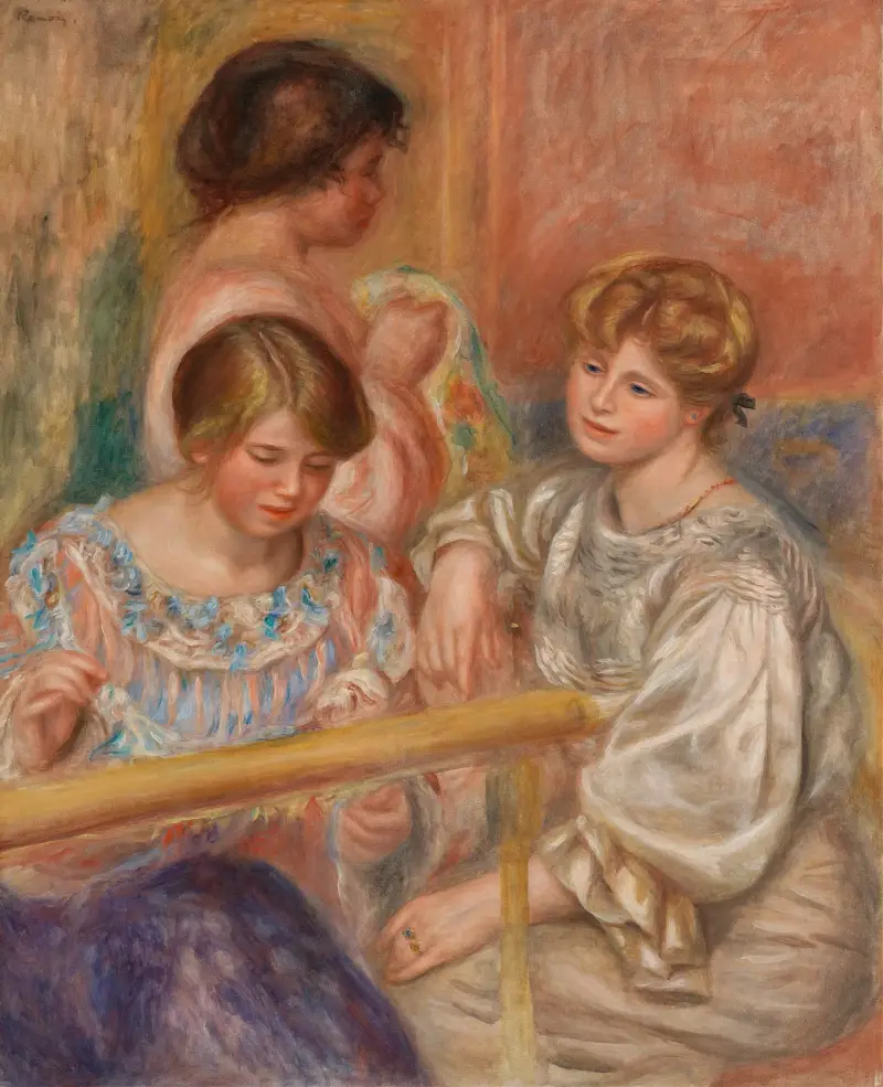 Vyšívačky (Les Brodeuses), Pierre-Auguste Renoir