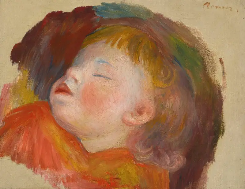 Schlafendes Kind von Pierre-Auguste Renoir