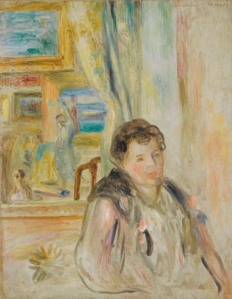 Femme Dans Un Intérieur av Pierre-Auguste Renoir