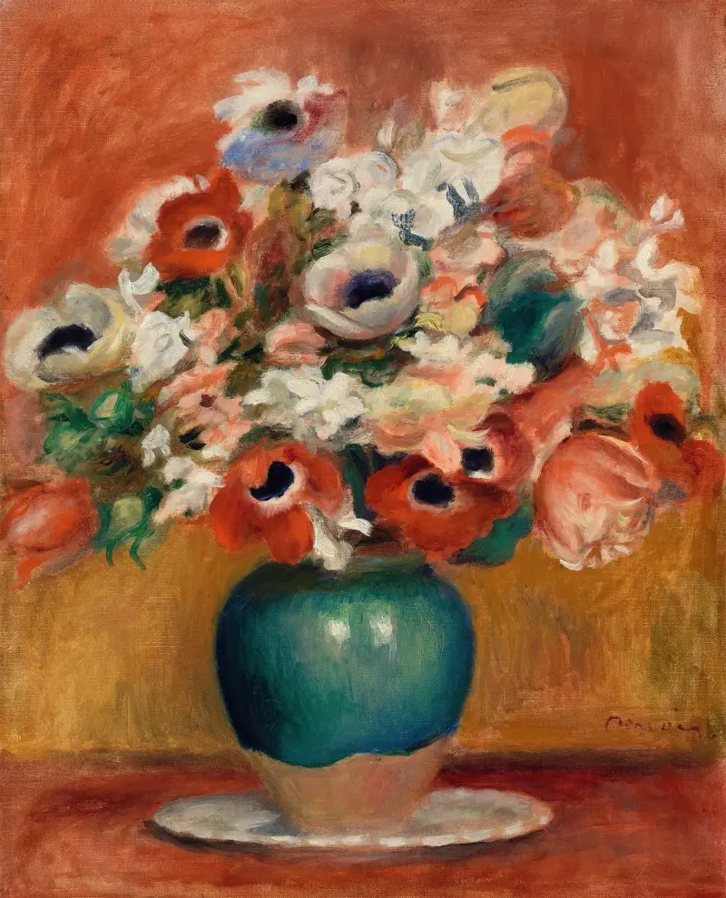Květiny, 1885, Pierre-Auguste Renoir