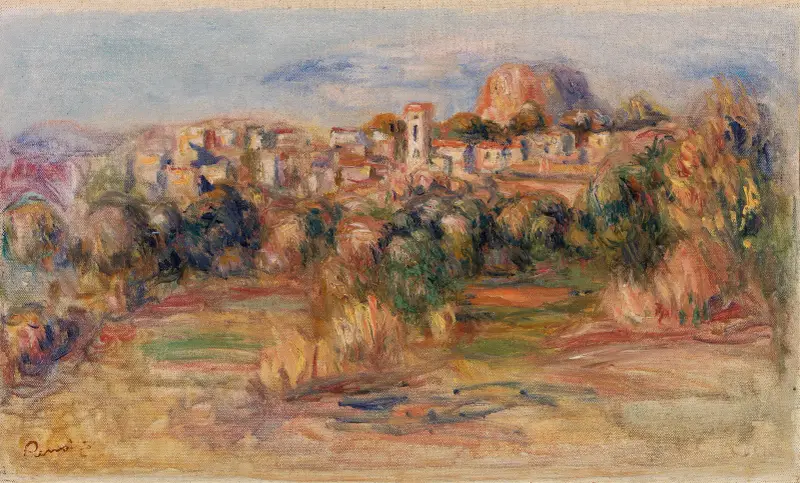 Krajobraz, La Gaude, Pierre-Auguste Renoir
