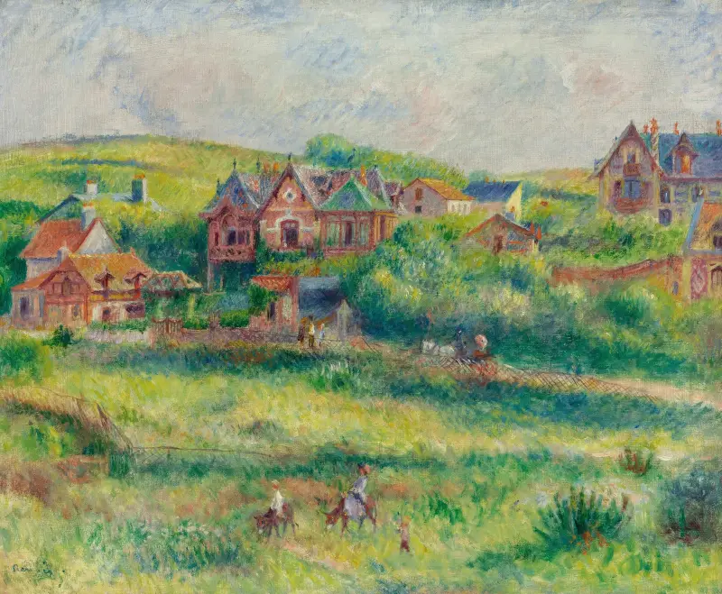 Le Châlet De Blanche Pierson À Pourville av Pierre-Auguste Renoir