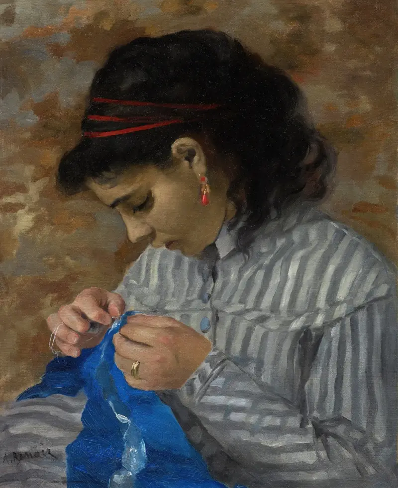 Lise šije, Pierre-Auguste Renoir