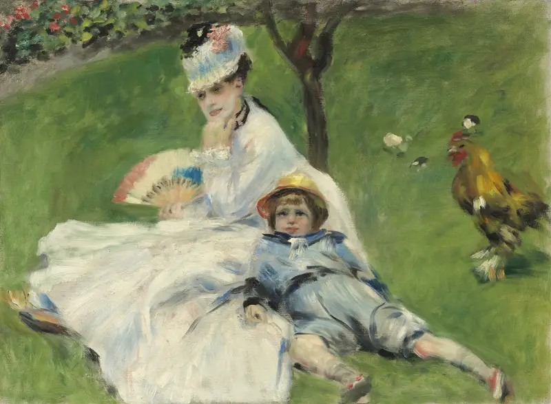 Madame Monet and Her Son av Pierre-Auguste Renoir