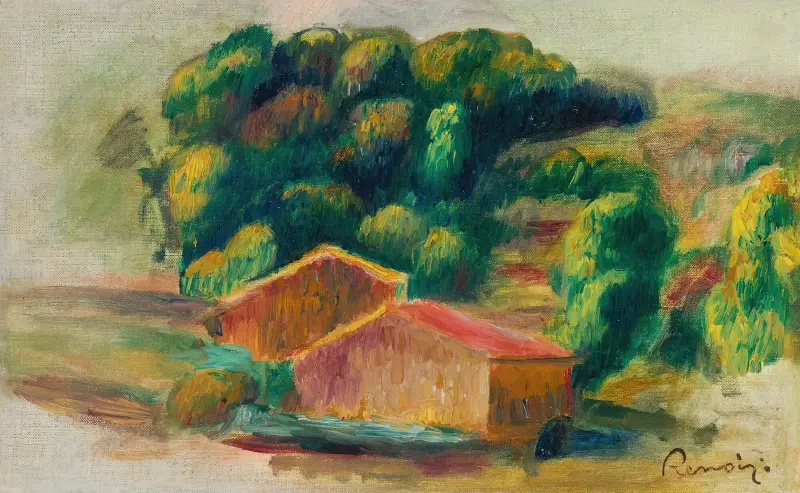 Krajina s domy, Pierre-Auguste Renoir