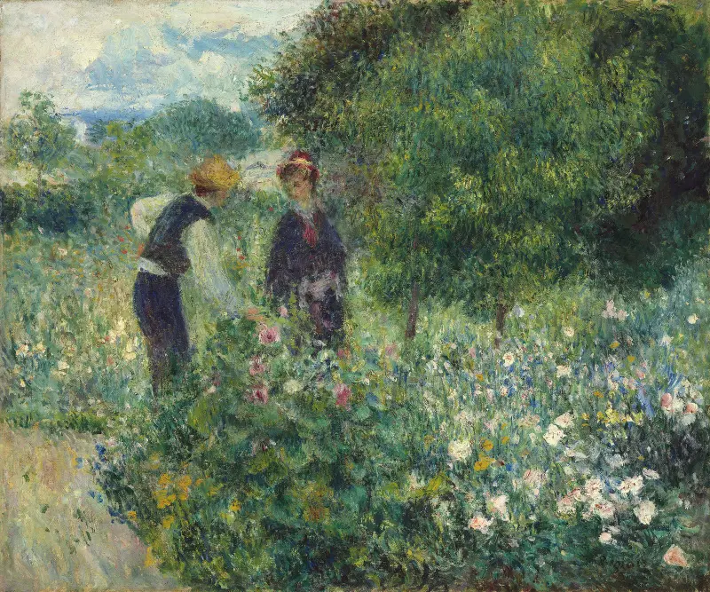 Trhání květin, Pierre-Auguste Renoir