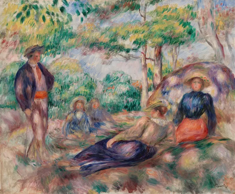 Odpoczynek na trawie, Pierre-Auguste Renoir