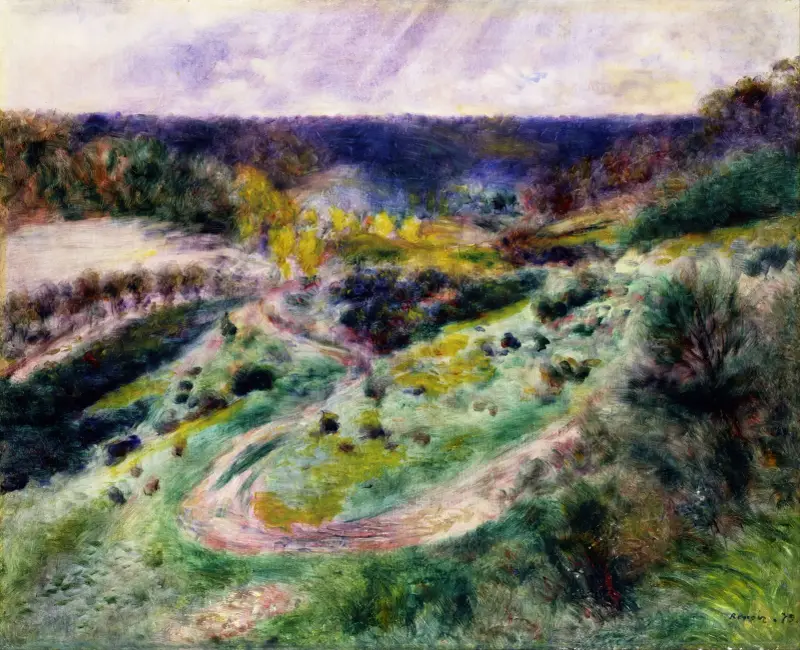 Weg bei Wargemont von Pierre-Auguste Renoir