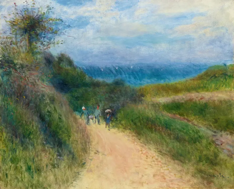 Weg nach Berneval von Pierre-Auguste Renoir