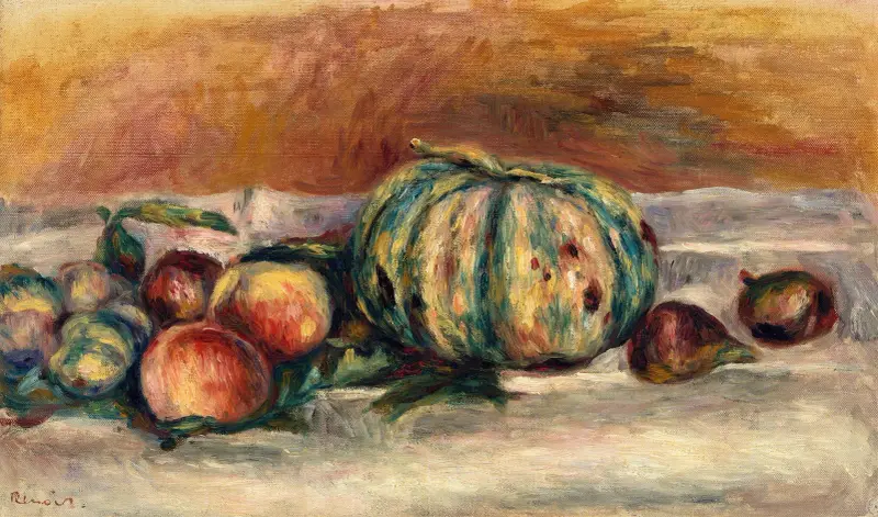 Stillleben mit Melone von Pierre-Auguste Renoir